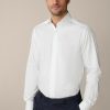 Hot Windsor Riccio Cotton Shirt In White