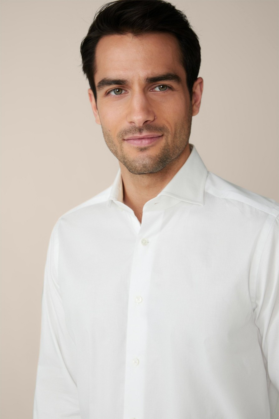 Hot Windsor Riccio Cotton Shirt In White