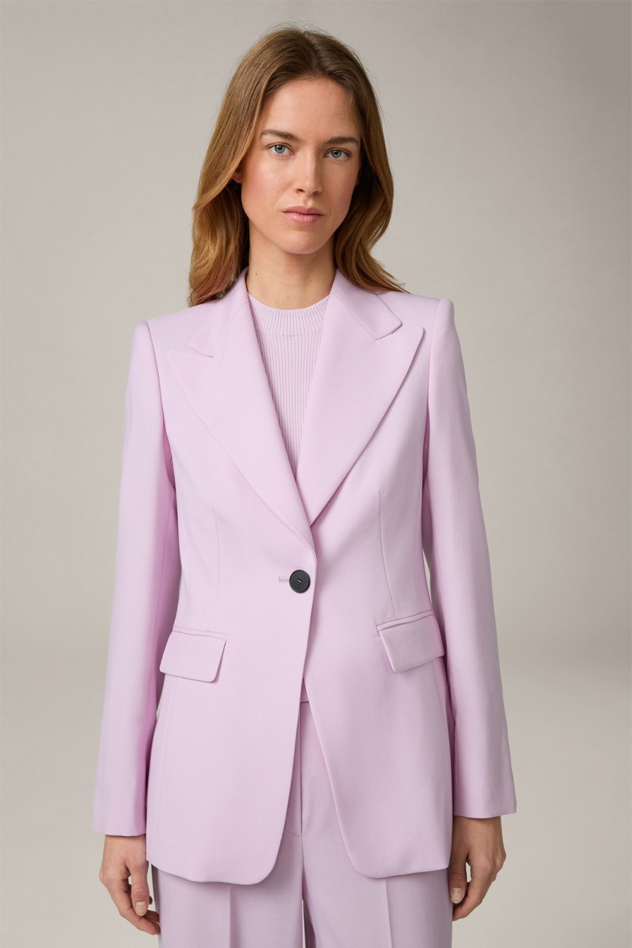 New Windsor Virgin Wool Blazer In Lilac