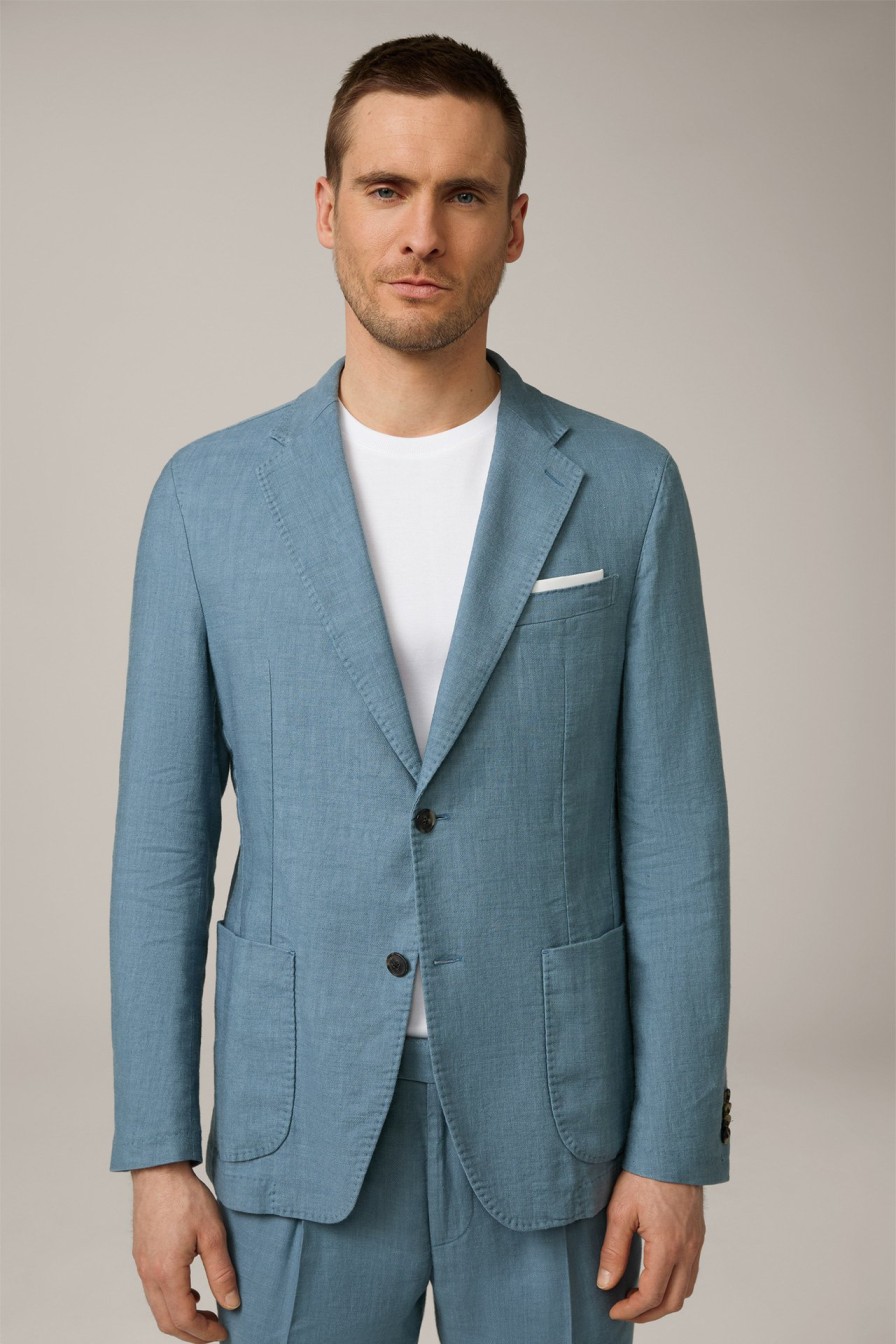 Clearance Windsor Giro Linen Blend Modular Jacket In Light Blue