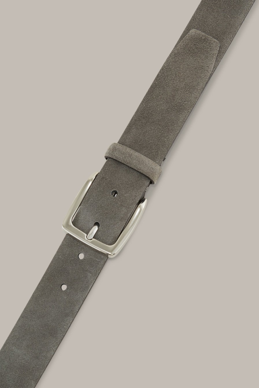 Clearance Windsor Suede Belt In Grey-Green