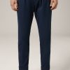 Clearance Windsor Lightweight Salvino Summer Cotton Chinos With Pleats In Navy