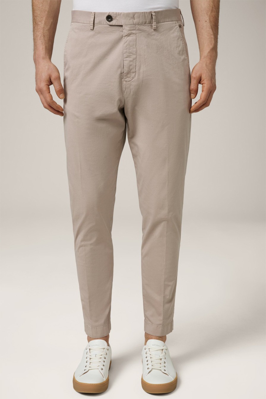 Wholesale Windsor Flero Cotton Chinos In Grey-Beige