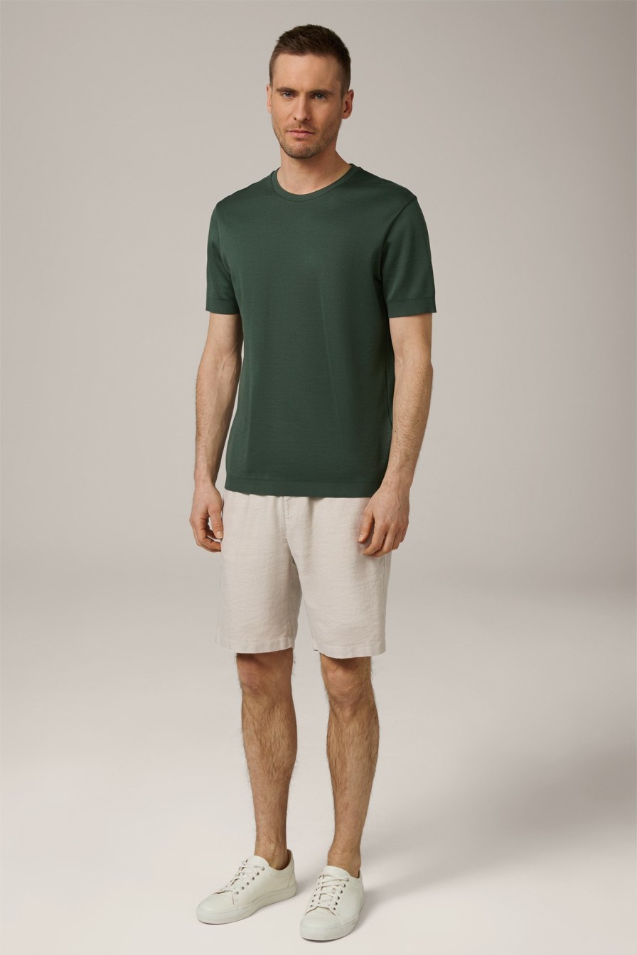 Clearance Windsor Floro Cotton T-Shirt In Dark Green