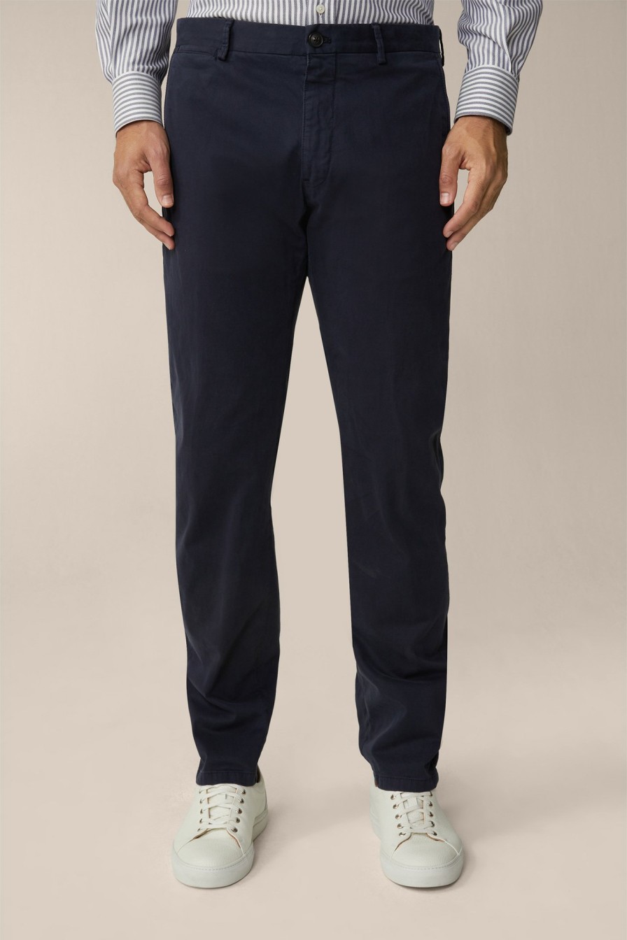 Hot Windsor Cotton Cino Chinos In Navy