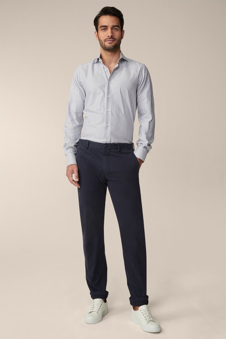 Hot Windsor Cotton Cino Chinos In Navy