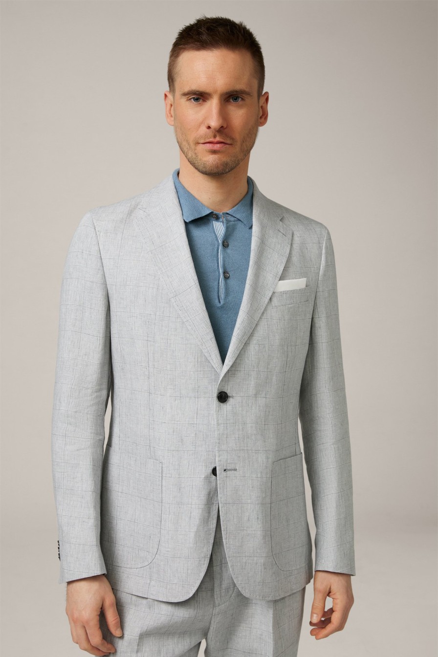 Clearance Windsor Giro Linen Modular Jacket In A Grey Pattern