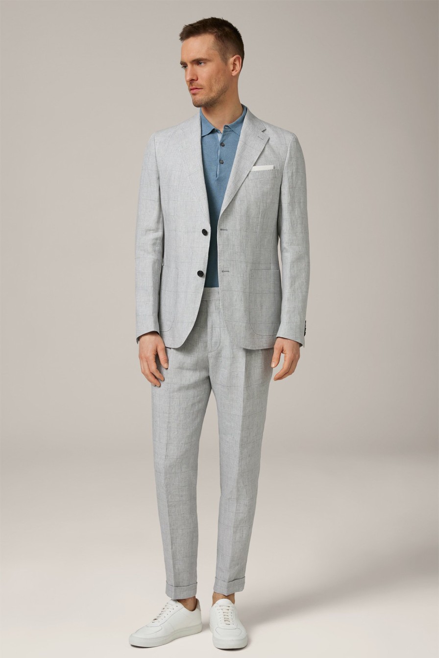 Clearance Windsor Giro Linen Modular Jacket In A Grey Pattern