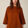 Hot Windsor Oversized Sweatshirt Pullover In Copper