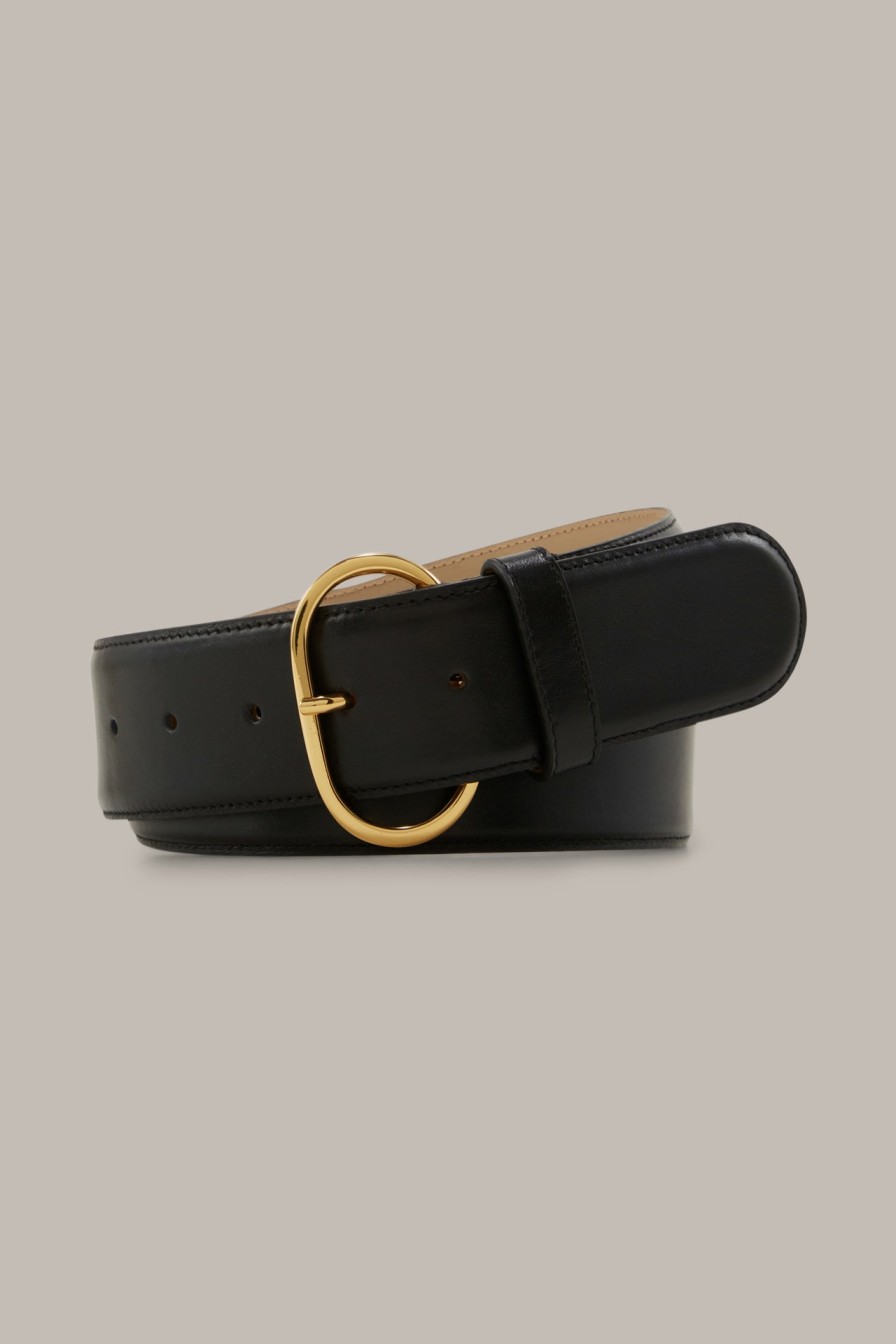 Clearance Windsor Nappa Belt In Black