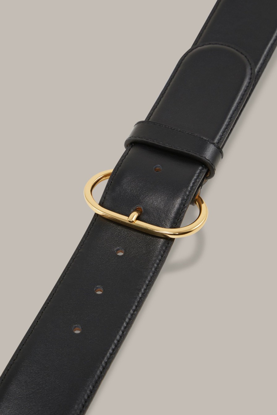 Clearance Windsor Nappa Belt In Black