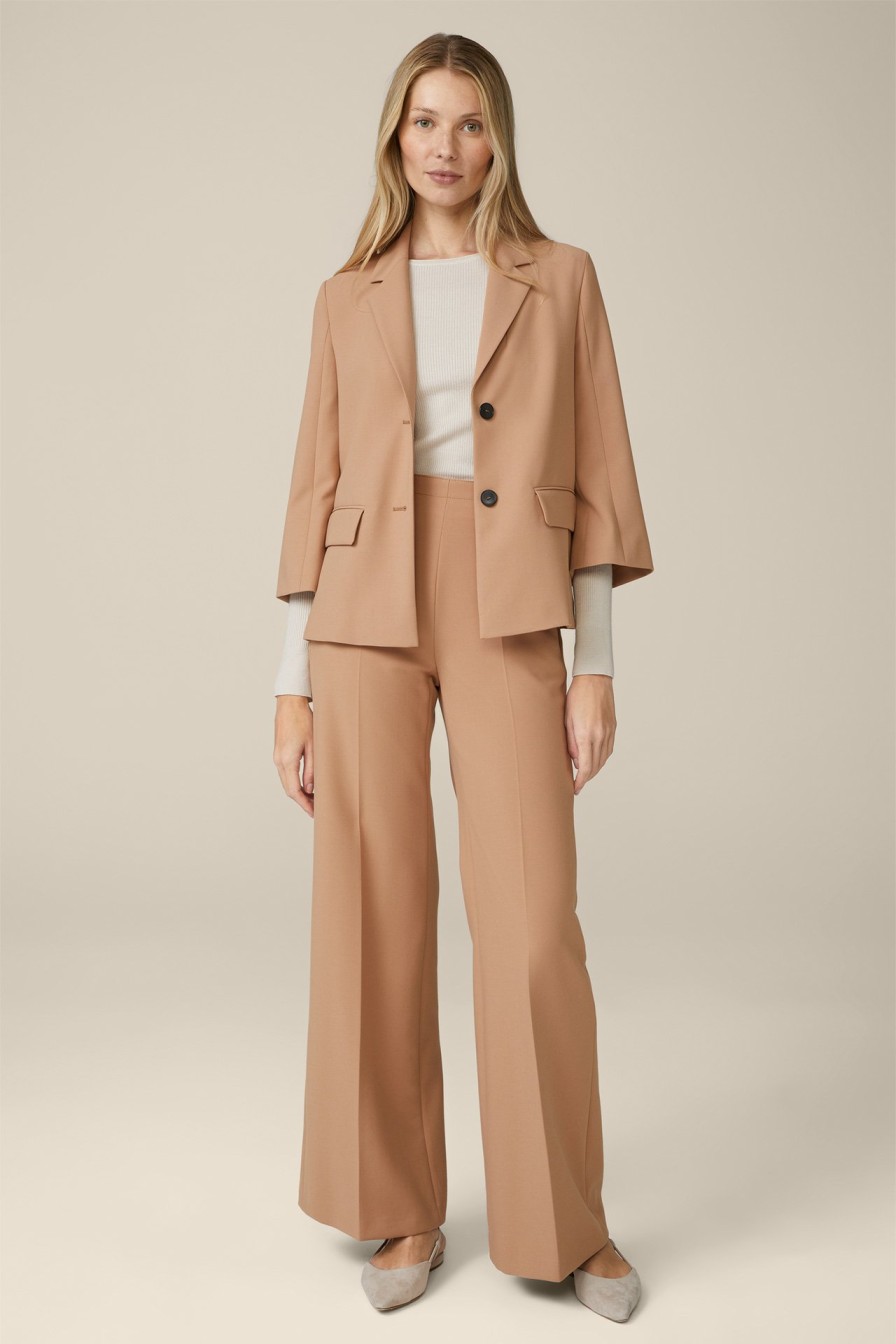 Hot Windsor Marlene Crepe Trousers In Camel