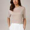 Online Windsor Tencel/Cotton T-Shirt In Taupe