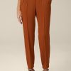 New Windsor Jogger-Style Crepe Trousers In Copper