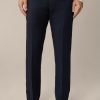 New Windsor Virgin Wool Modular Sole Trousers In Navy Melange