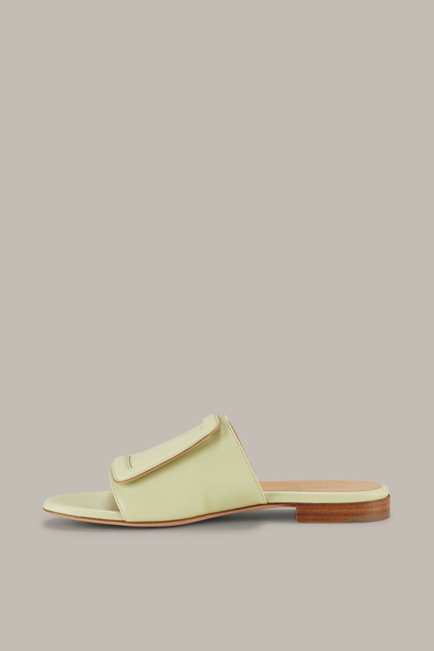 Best Windsor Nappa Leather Slide By Unutzer In Green