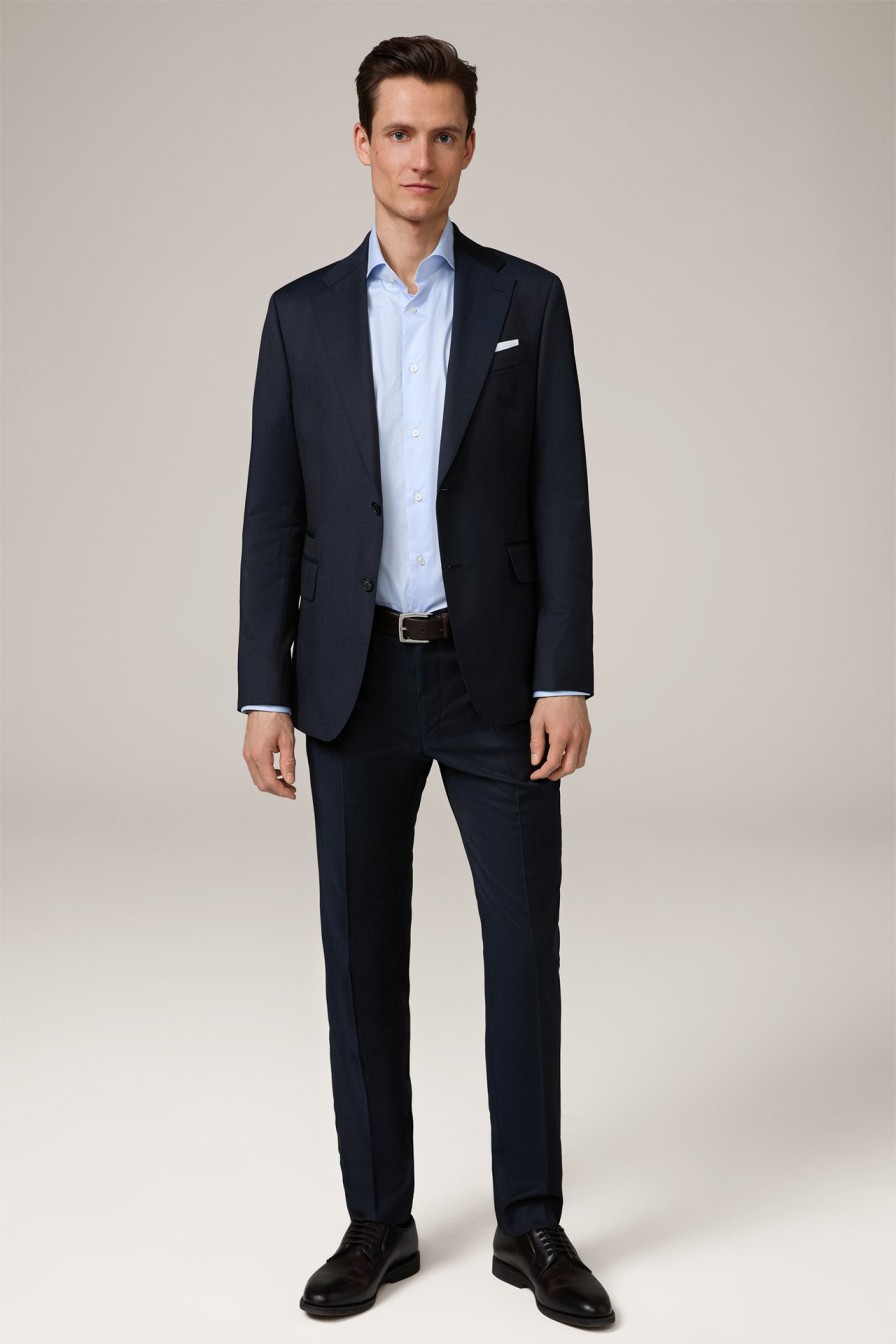 Best Windsor Sono-Bene Virgin Wool Suit In Navy