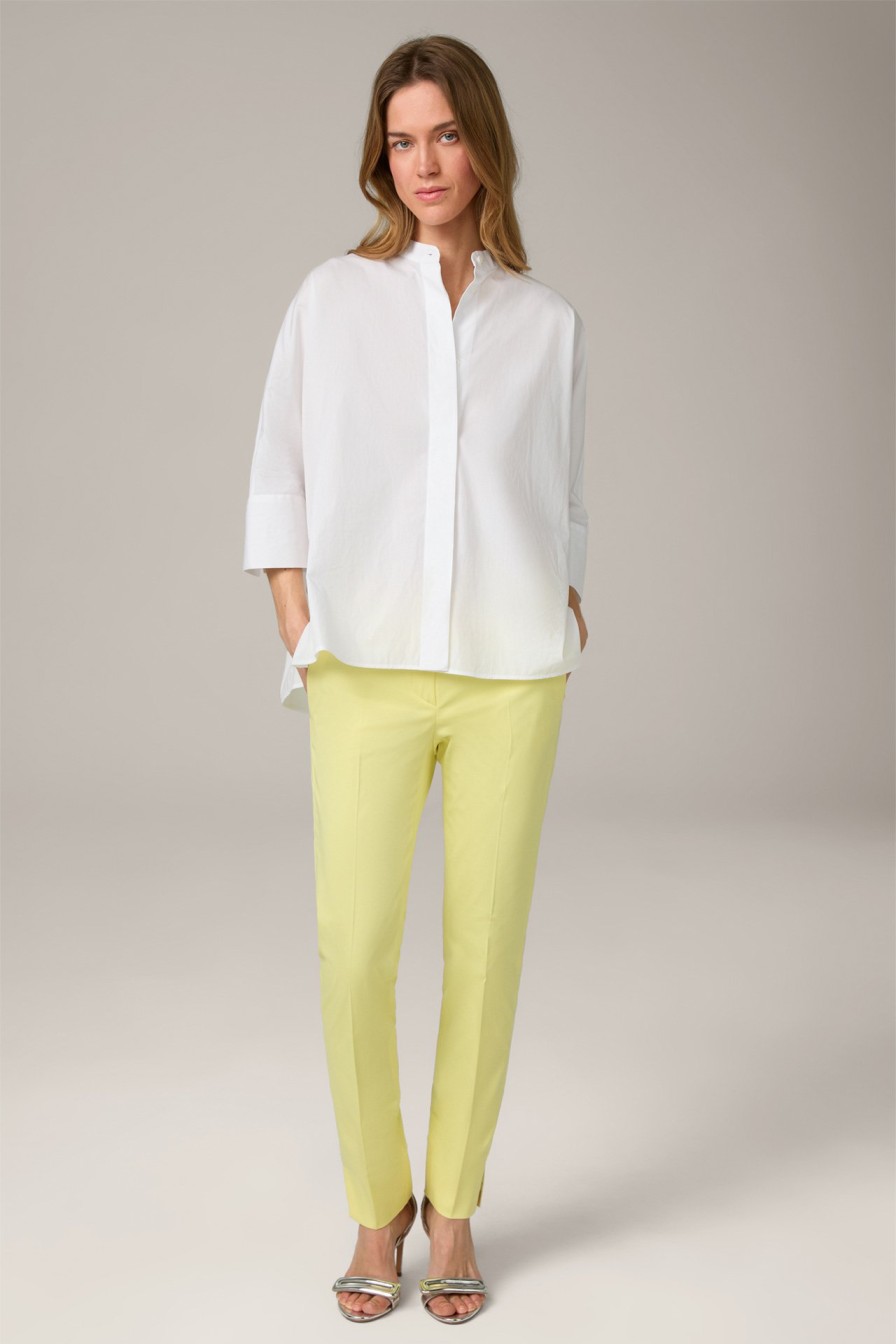 Best Windsor Cotton Satin Trousers In Yellow