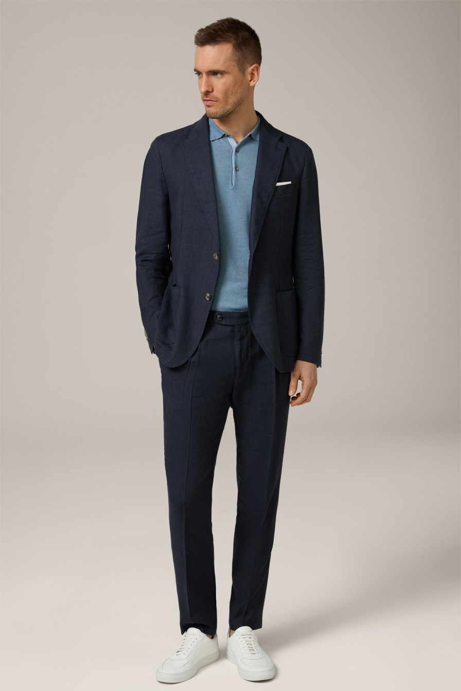 Hot Windsor Giro Linen Blend Modular Jacket In Navy