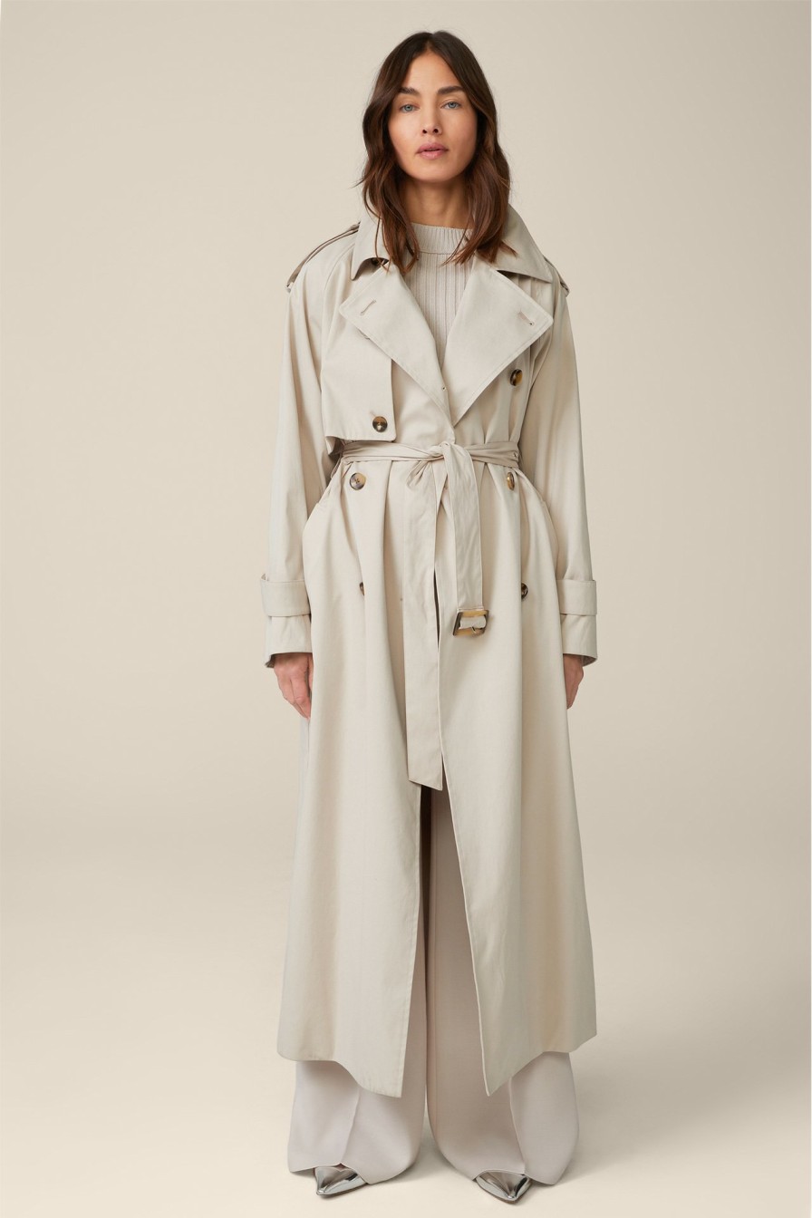 Clearance Windsor Trench Coat In Light Beige