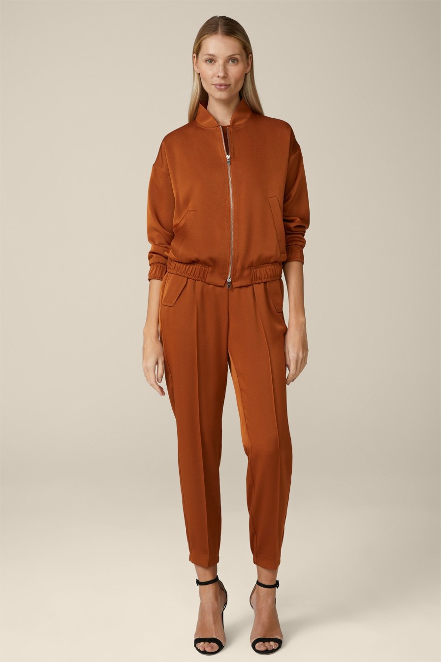 Hot Windsor Crepe Blouson In Copper