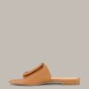 Clearance Windsor Nappa Leather Slide By Unutzer In Cognac