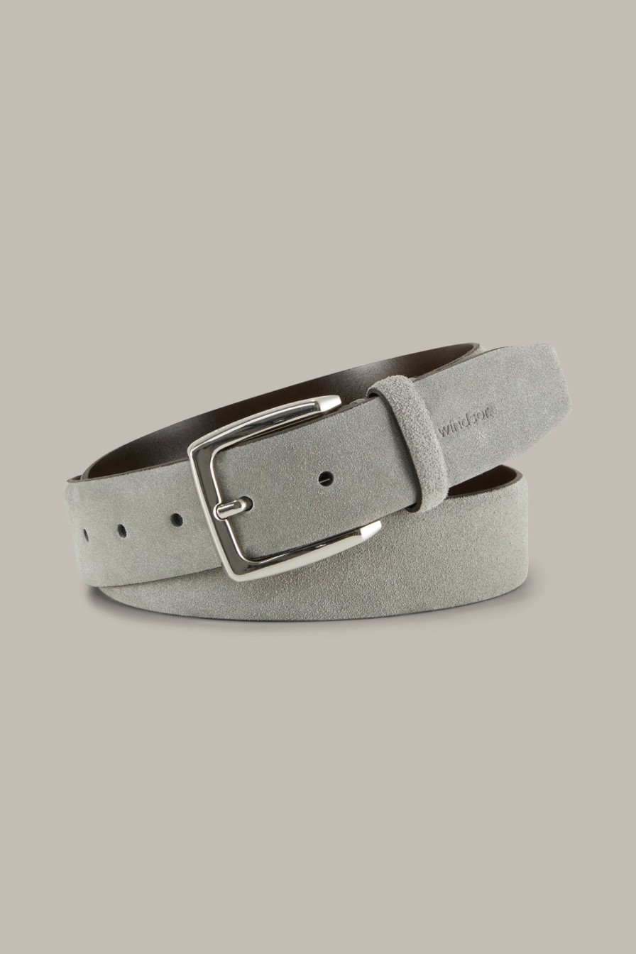 Clearance Windsor Suede Belt In Grey