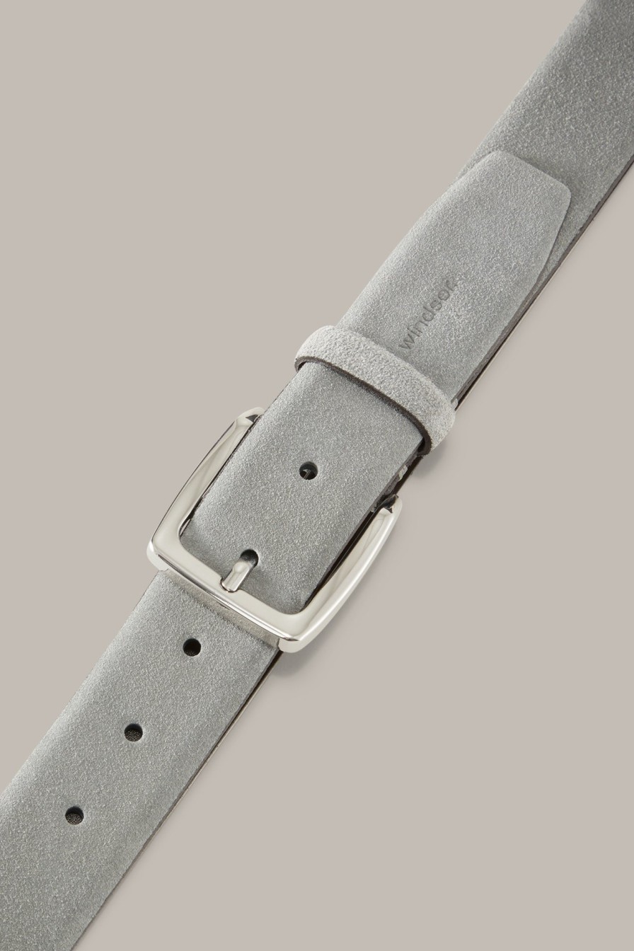 Clearance Windsor Suede Belt In Grey