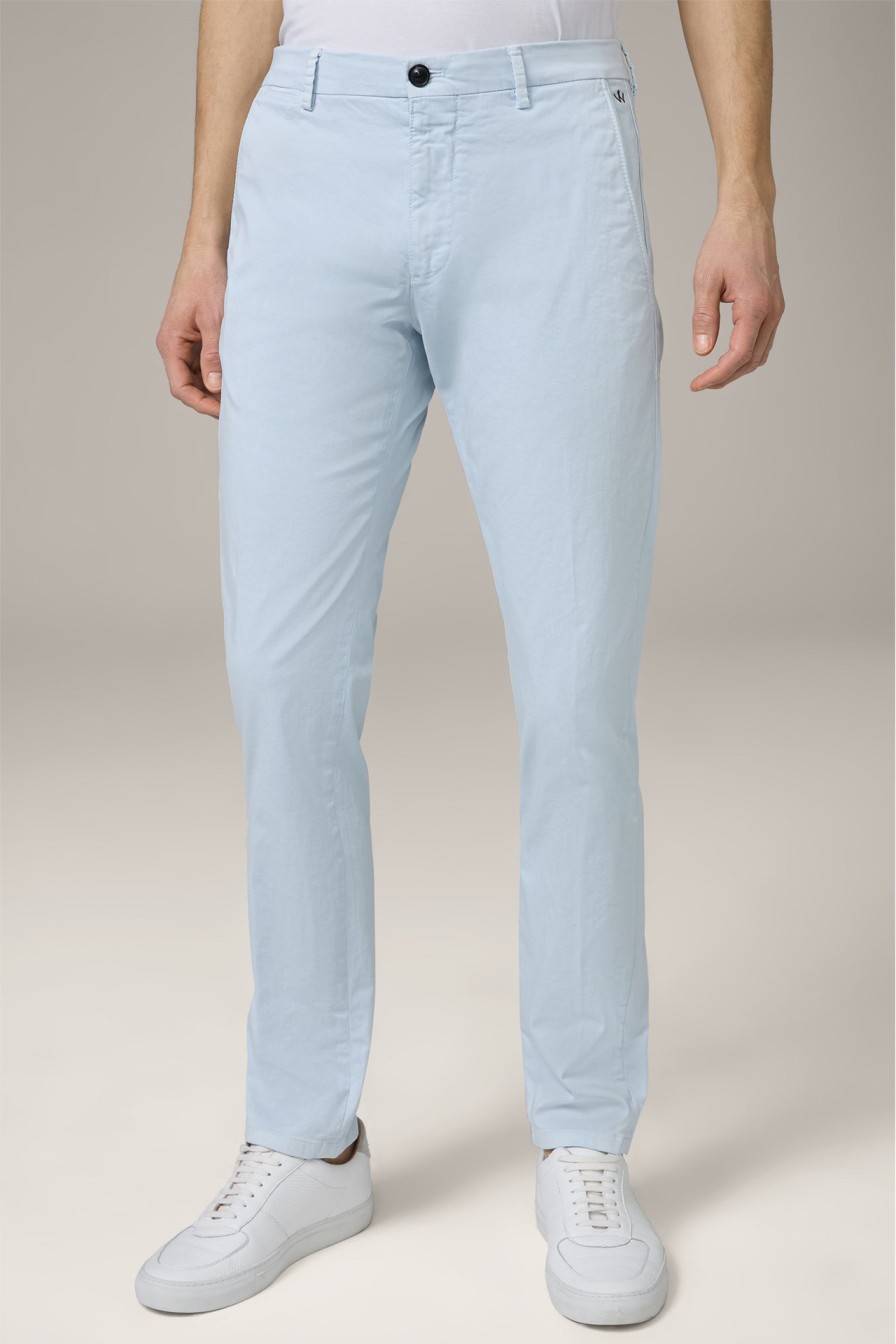 New Windsor Cotton Cino Chinos In Light Blue