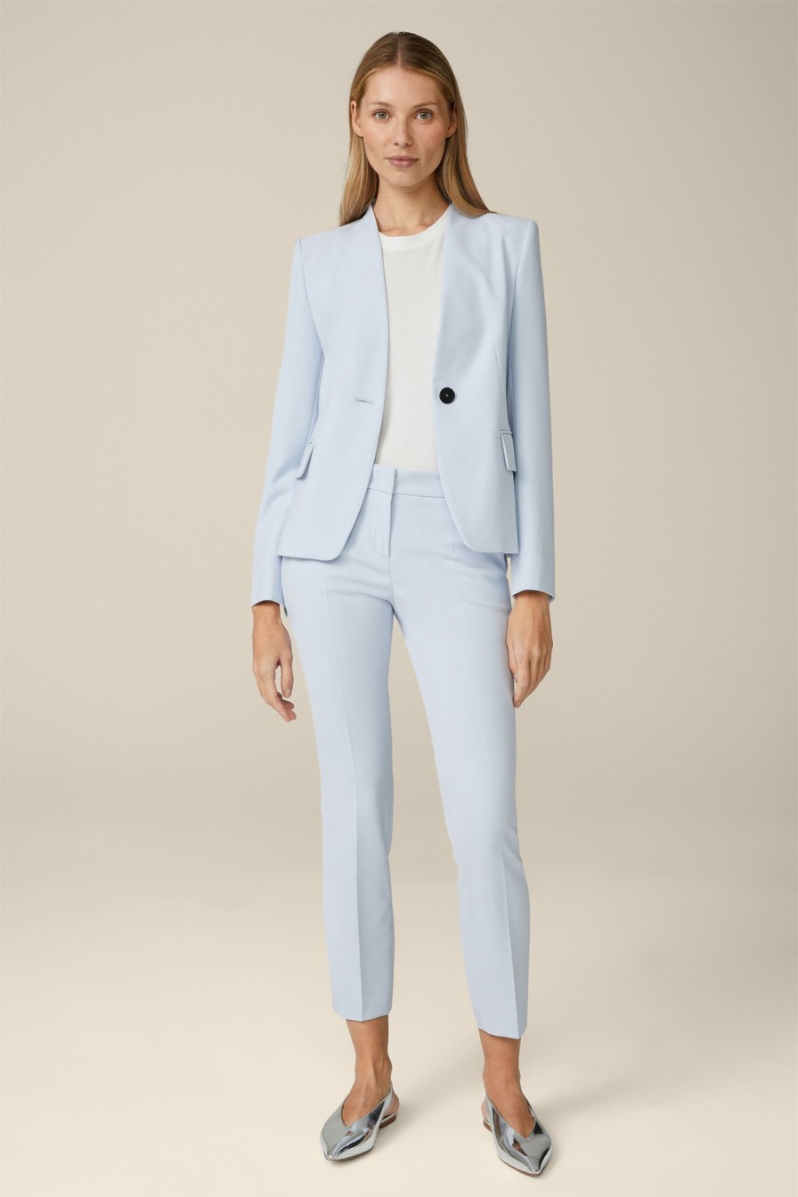 Hot Windsor Crepe Blazer In Light Blue