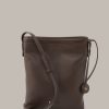 New Windsor Crossbody Bag In Nappa Leather In Dark Brown