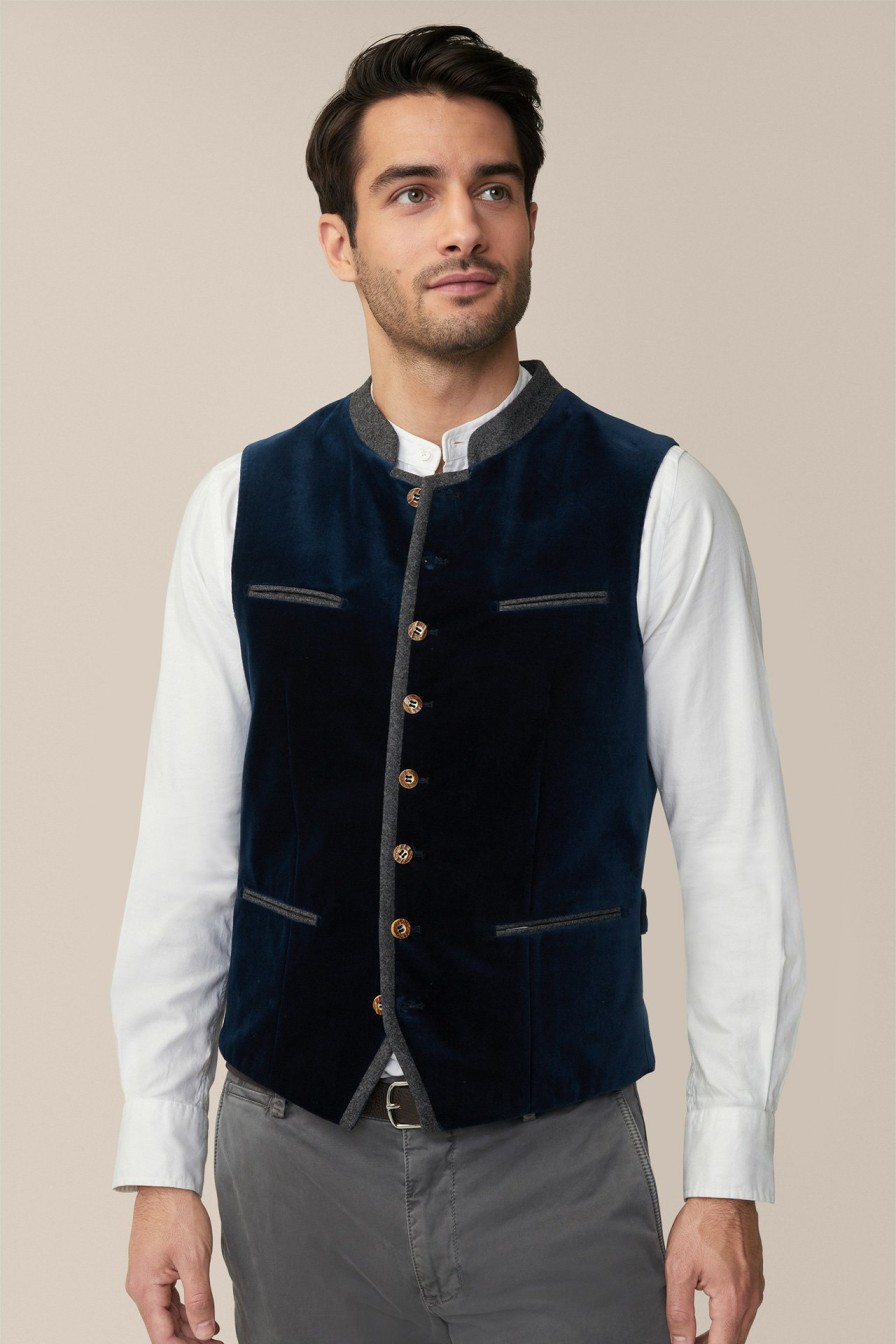 Hot Windsor Au Traditional Waistcoat In Navy/Gray