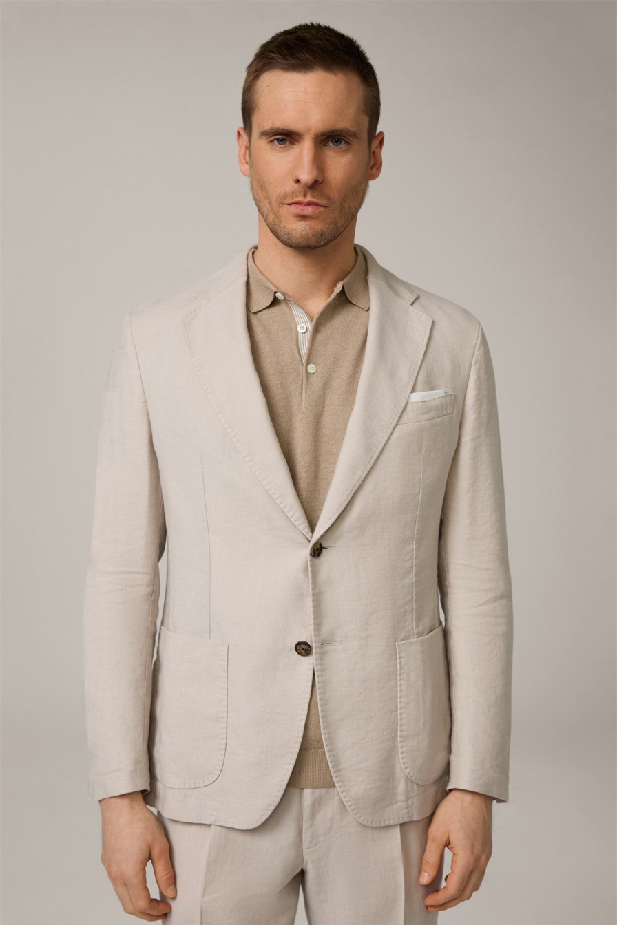 Online Windsor Giro Linen Blend Modular Jacket In Beige