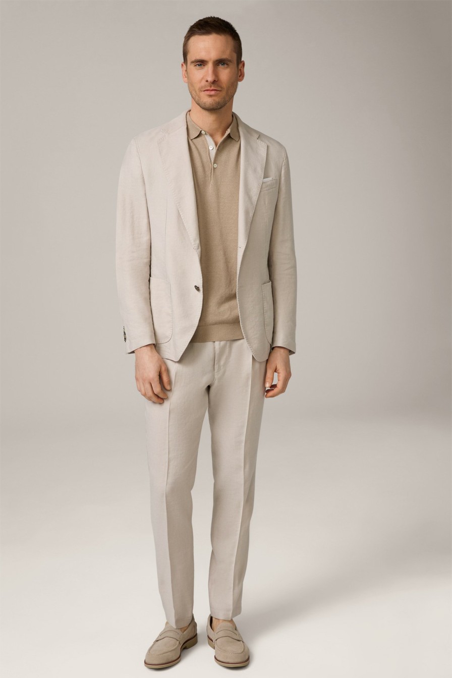 Online Windsor Giro Linen Blend Modular Jacket In Beige